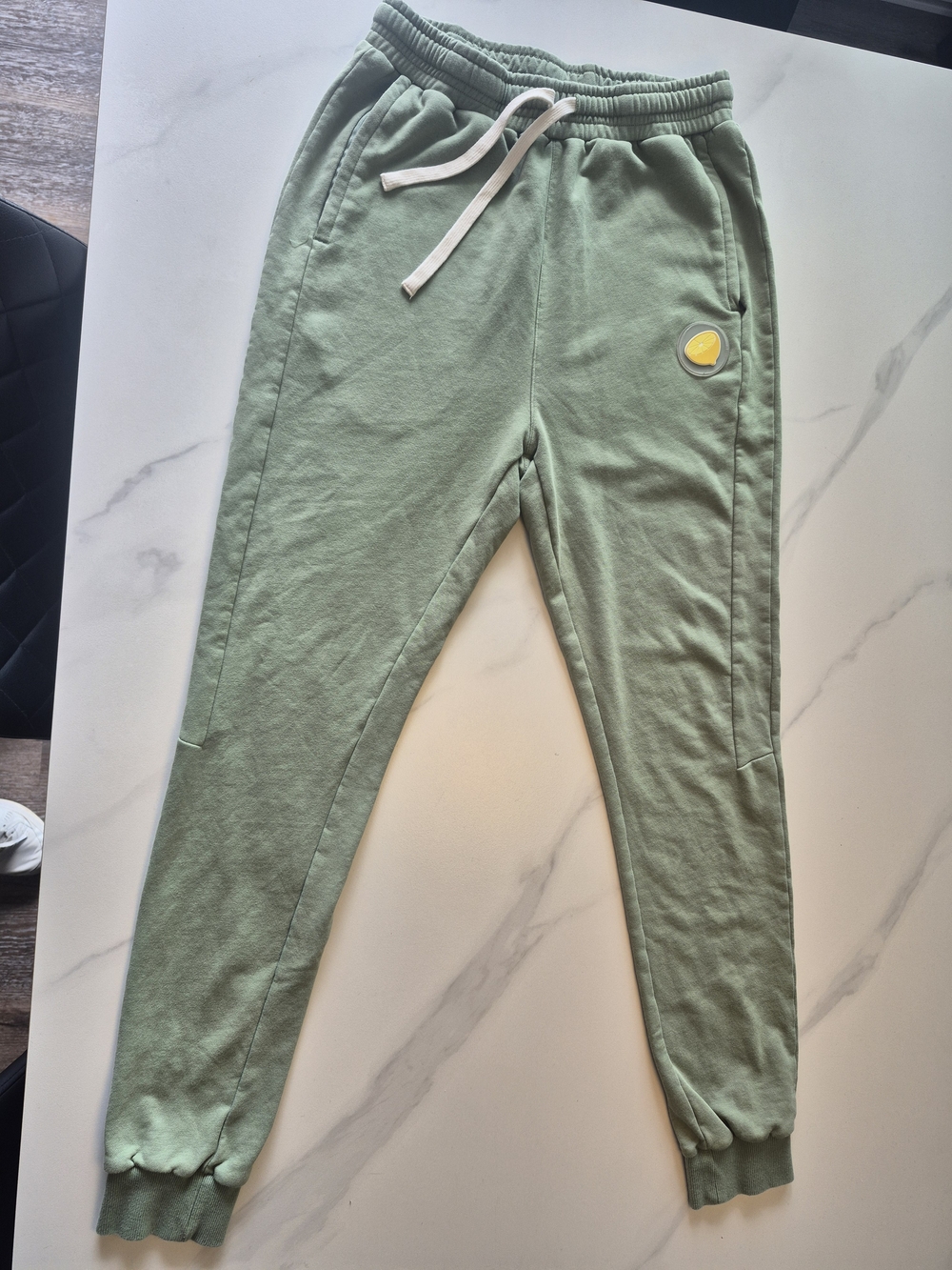 Junior Large Sage Green Jogger Sweatpants with Drawstring, pockets